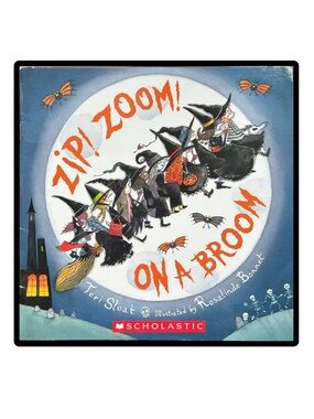 BUNDLE & SAVE 🎃 Zip! Zoom! On a Broom Softcover Book by Teri Sloat